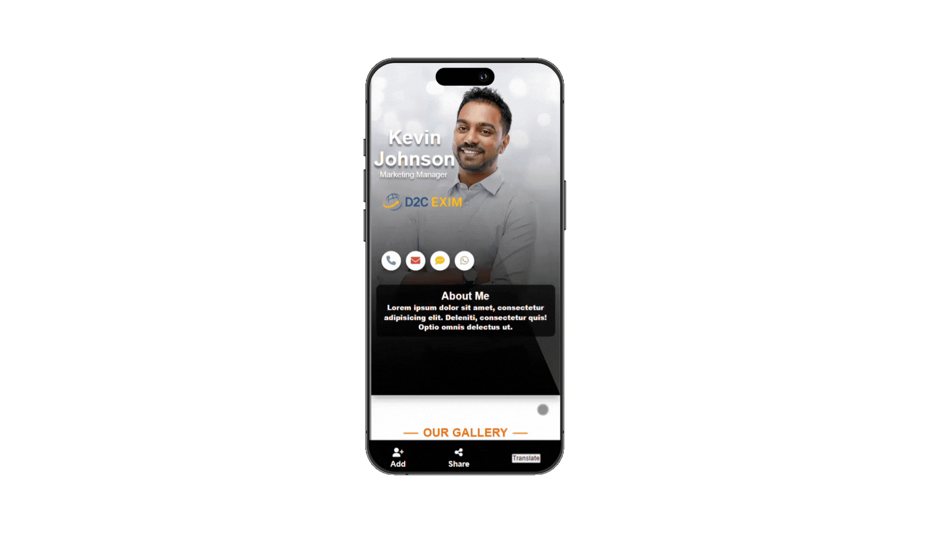 QR Code Screen